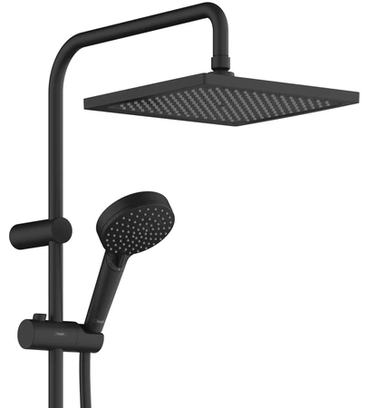 Душевая система Hansgrohe Vernis Blend, Showerpipe 240 1jet EcoSmart  26429670 черный матовый