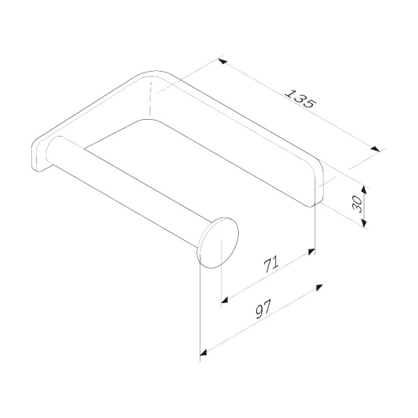 Держатель для туалетной бумаги Am.Pm Inspire 2.0 A50A34122
