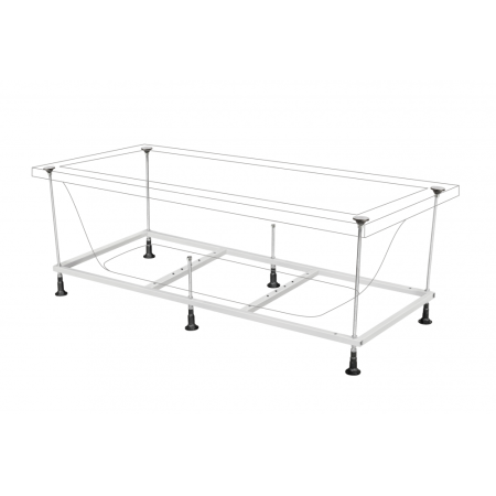 Ванна BERGES акриловая NELU с каркасом (180x80) 050024