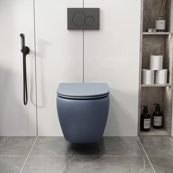 Унитаз подвесной безободковый Grossman Color GR-4411BSMS-21 с сиденьем микролифт