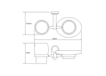 Держатель стакана и мыльницы WasserKraft Main 9226