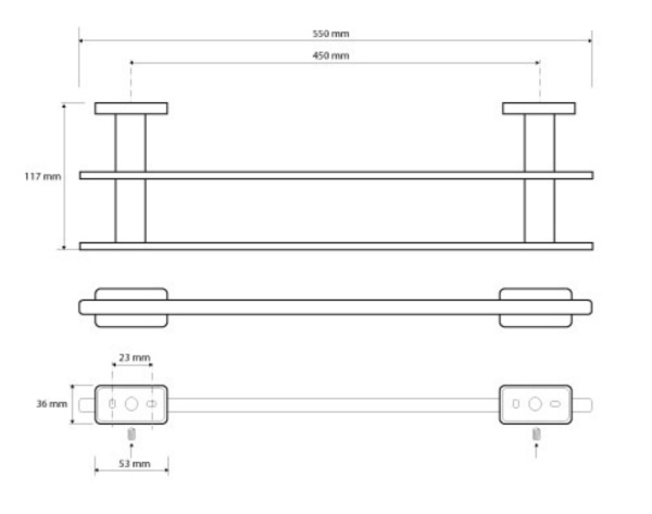 Полотенцедержатель двойной Bemeta Niki 153104052 Полотенцедержатель двойной Bemeta Niki 153104052