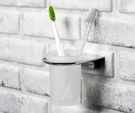 Стакан для зубных щеток одинарный WasserKRAFT Kammel K-8328