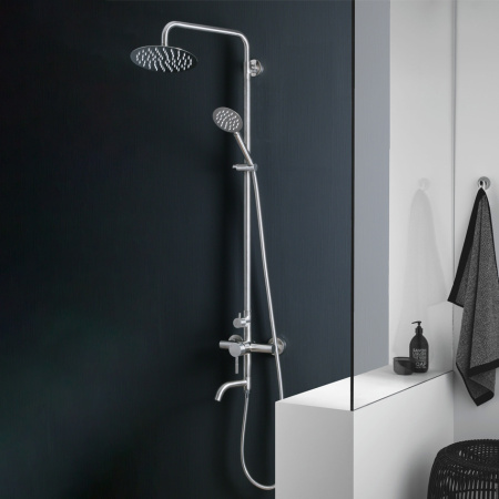 Душевая система с изливом Melana Tondo 610107