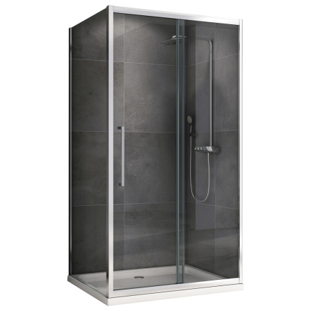 Душевой уголок (170х90) ABBER Schwarzer Diamant AG30170H-S90 хром