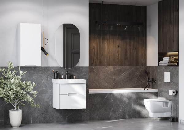 Шкаф подвесной Aquaton Оливия 1A254703OL01L белый