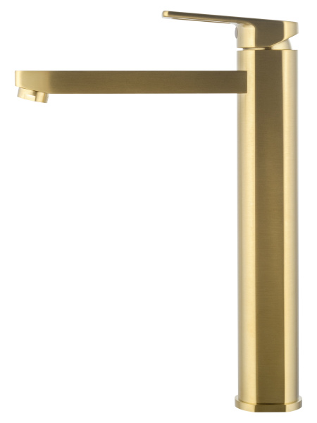 Смеситель для раковины высокий WONZON & WOGHAND FRAME, брашированное золото WW-88239010- BG