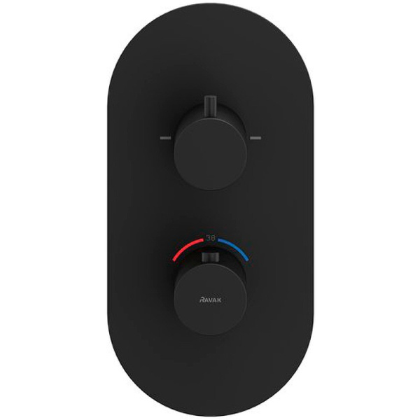 Смеситель для душа с термостатом Ravak Espirit Espirit ES 063.20BLM.O2 X070286 черный