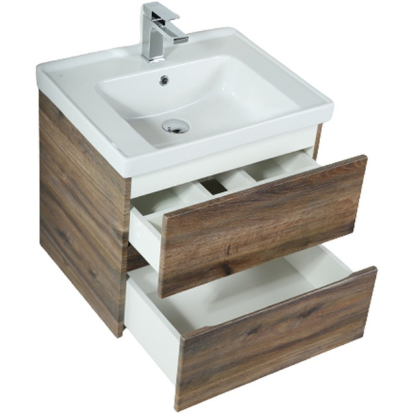 База под раковину напольная Art&max AM-Techno-600-2C-SO-LW646 Дуб бомонд Лофт