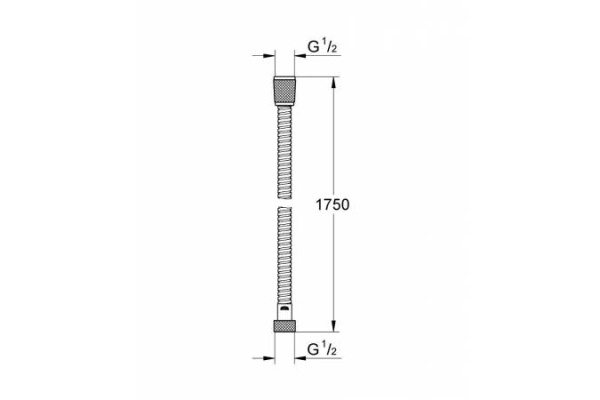 Душевой шланг металлический, Grohe VitalioFlex 27503 000 (27503000)  Душевой шланг металлический, Grohe VitalioFlex 27503 000 (27503000)