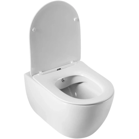Унитаз подвесной безободковый с функцией бидк CEZARES Comfort CZR-191-TH/BS