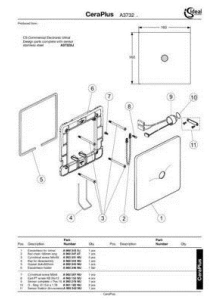 Комплект инсталляция + писсуар Ideal Standard Prosys E567101L1
