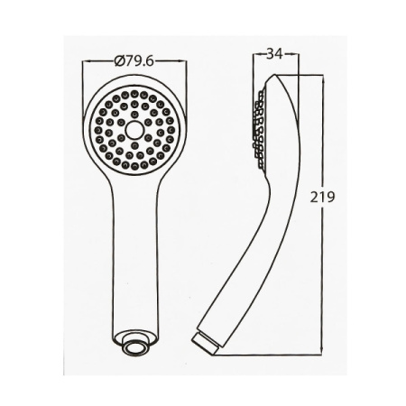 Ручной душ Roca Stella 80/1F 5B9103C07