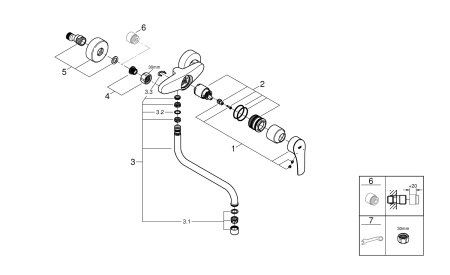 Смеситель для кухни Grohe Eurosmart 32482 003 (32482003) хром