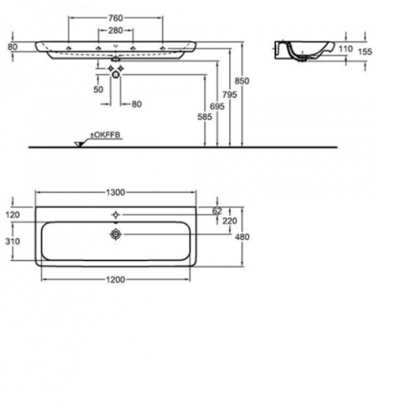 Раковина Keramag IT! 121930000