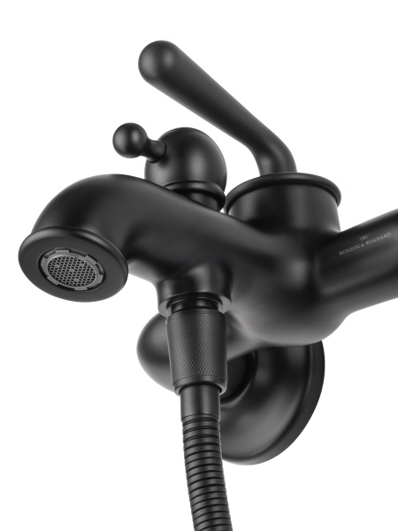 Смеситель для ванны с душем WONZON & WOGHAND STEAM, черный матовый WW-88639008-MB