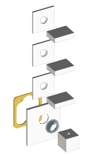 Термостат для ванны на 3-6 потребителя Bossini Outlets HighFlow Z033205.030 хром