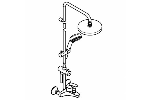 Душевая система GROHE Tempesta Cosmopolitan System 200 26305 001 (26305001) хром