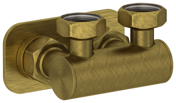 Модуль 2х3/4" угловой EU50 Состаренная бронза 05-1538-3434