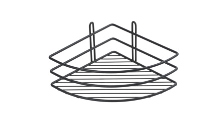 Полка угловая Fixsen черная FX-710B-1
