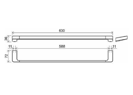 Полотенцедержатель Ravak 10° X07P561