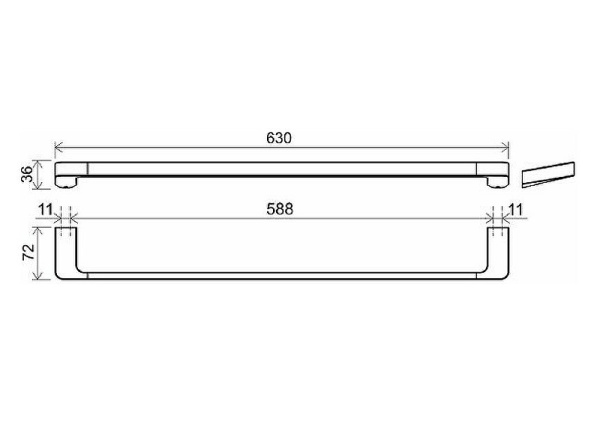Полотенцедержатель Ravak 10° X07P561 Полотенцедержатель Ravak 10° X07P561