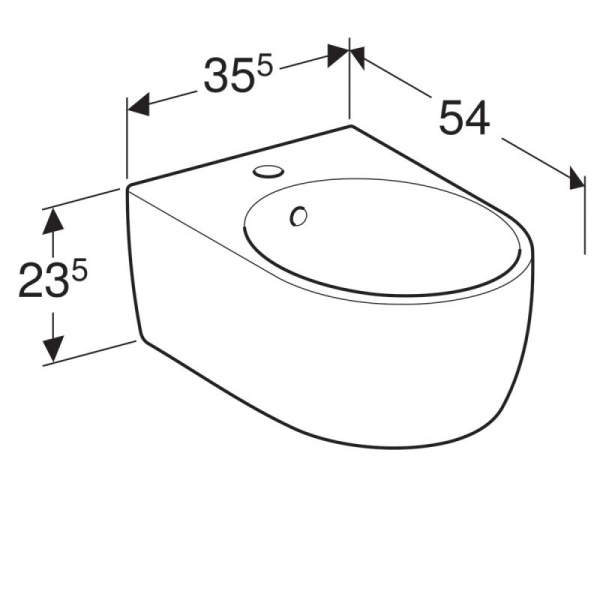 Биде подвесное Geberit iCon 234000000