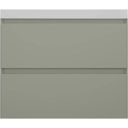 Тумба подвесная без раковины 70 см Style Line Манхэттен ЛС-00002364 оливковый матовый
