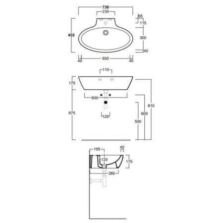 Раковина Simas Lft Spazio LFT34bi*1