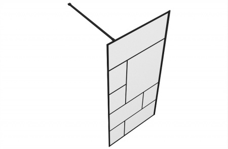 Душевая перегородка Bravat Blackline BG090.6414B