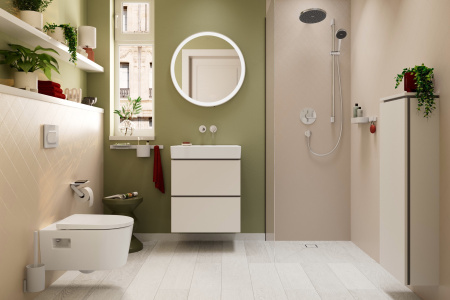 Смеситель для ванны на 2 потребителя Hansgrohe DuoTurn S 75418000 хром