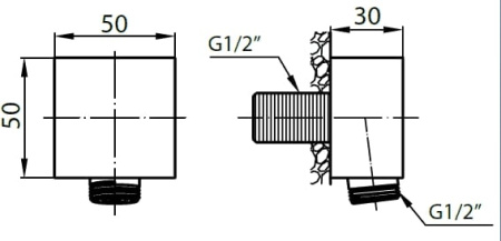 Шланговое подключение Cezares Czr CZR-C-AI2-01