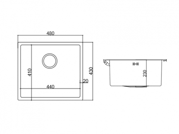 Мойка EMAR EMB-114 Satin