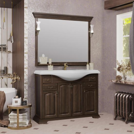 Тумба под раковину Opadiris Риспекто 120 Z0000009574  орех антикварный (без раковины)