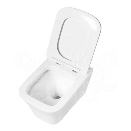 Унитаз подвесной безоботковый Art&Max PLATINO AM9321CHR (без сиденья)