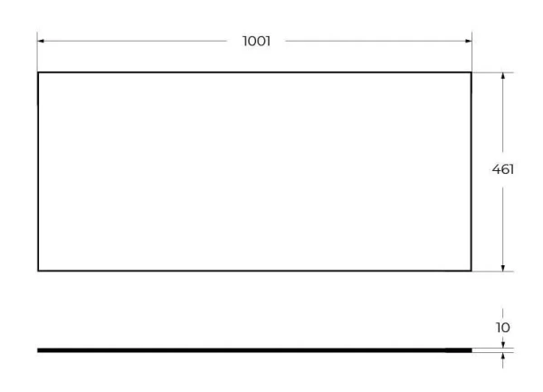 Столешница CEZARES CADRO-120-HPL-NRM