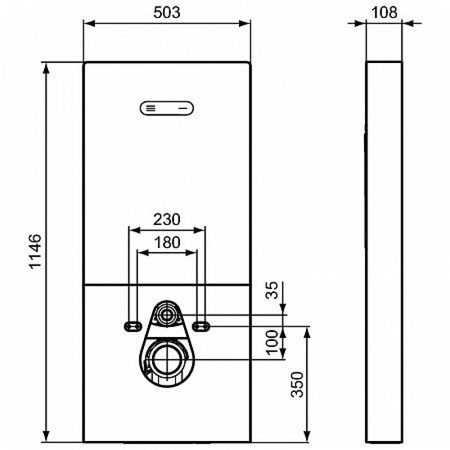 Модуль для монтажа подвесных унитазов Ideal Standard PROSYS R0144AC
