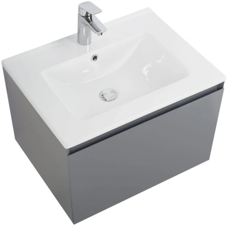 Тумба без раковины Art&Max Latina AM-Latina-600-1C-SO-GM серый матовый