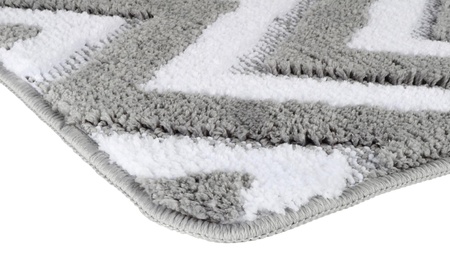 Коврик для ванной Fixsen River  серый 50х80 см.  FX-5004K