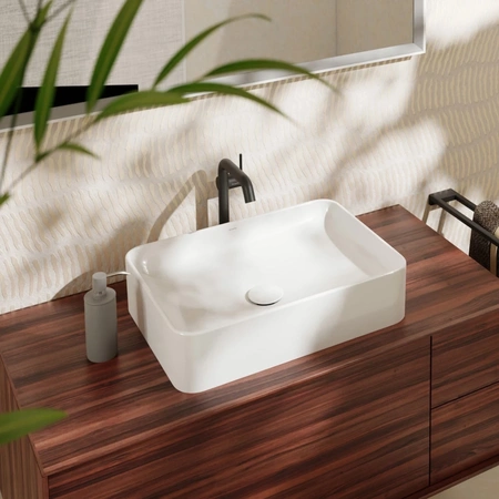 Раковина накладная (55x40) Hansgrohe Xuniva Q 60168450 белый