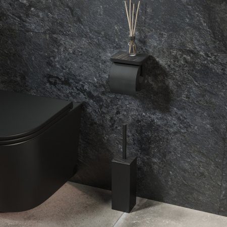 Ершик для туалета IDDIS вставка из черного камня On-X (ONXBL01i47)