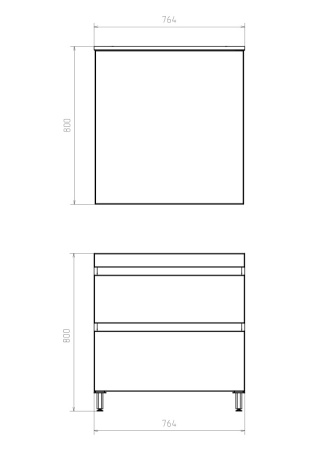 Зеркало (77х80)  ASB-Mebel Коста 80  11490