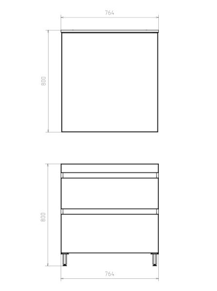 Тумба под раковину ASB-mebel  Коста 80 11496