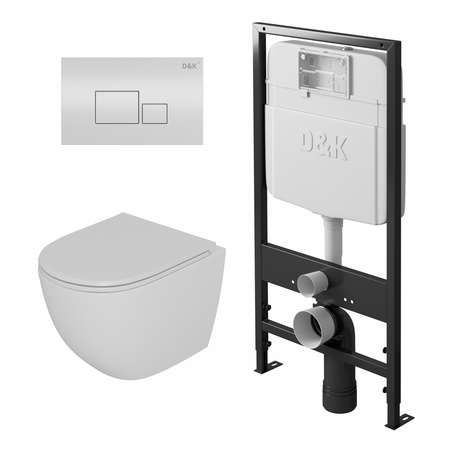 Комплект унитаза с инсталляцией D&K Matrix DS1391602