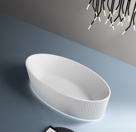 Акриловая ванна (180х85) ABBER AB9327 без гидромассажа, белый