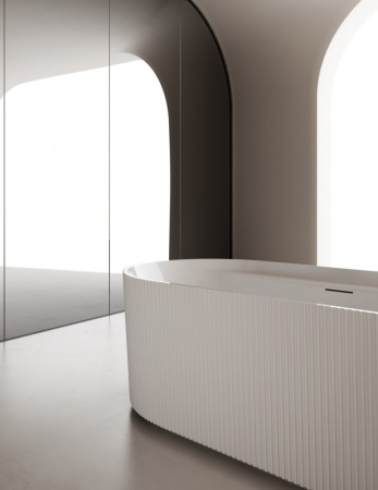 Акриловая ванна (170х80) ABBER AB9444MW без гидромассажа, белый