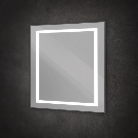 Зеркало (90х80) BelBagno Kraft SPC-KRAFT-900-800-SENS-NERO с подсветкой