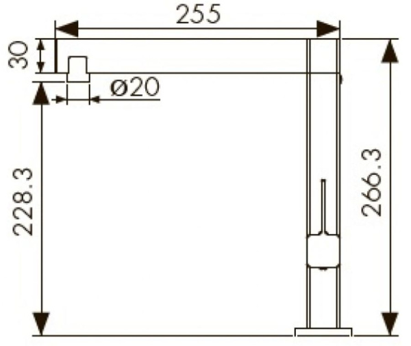 Смеситель для кухонной мойки  KAISER Vico (30044-5)