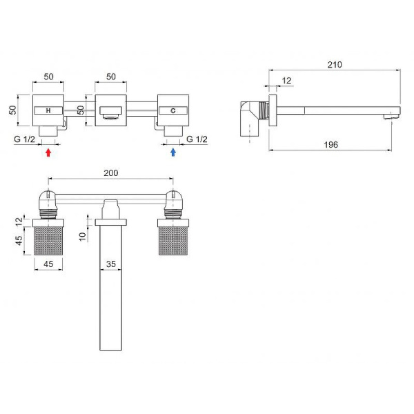 Смеситель для раковины Cezares Prizma PRIZMA-BLI3-03/24 Смеситель для раковины Cezares Prizma PRIZMA-BLI3-03/24