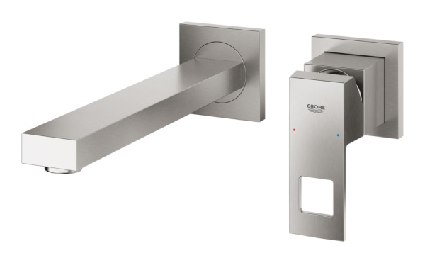 Смеситель для раковины встраиваемый Grohe Eurocube 23447 DC0 (23447DC0) суперсталь